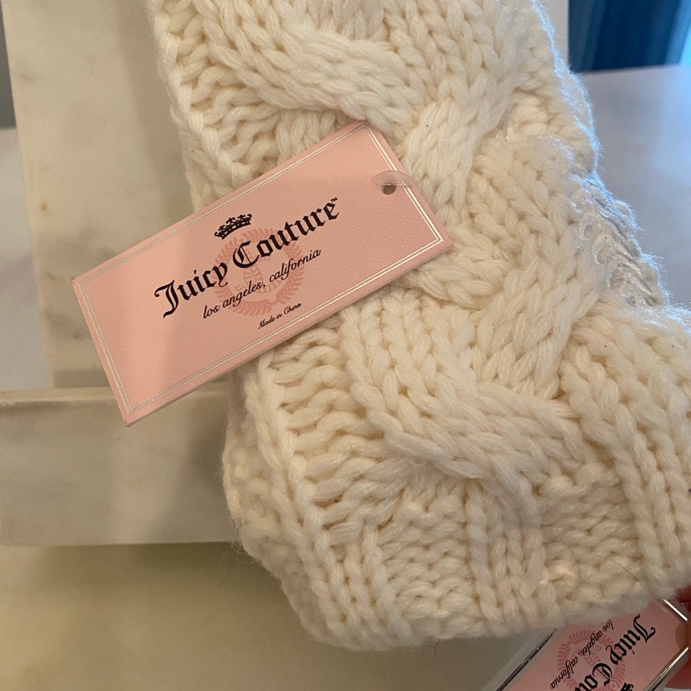 Juicy Couture Cream Knit Hosiery